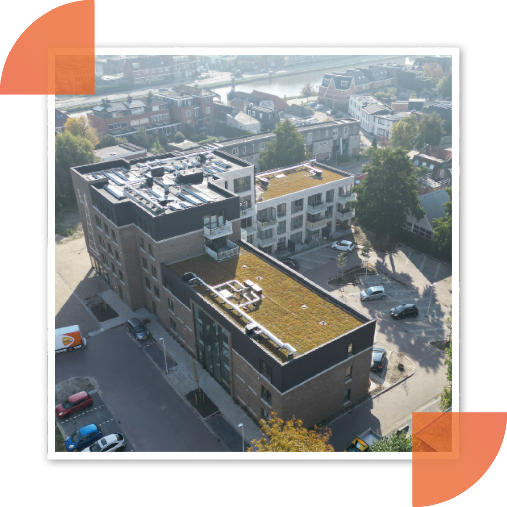 Drone foto van Raadhuisplein